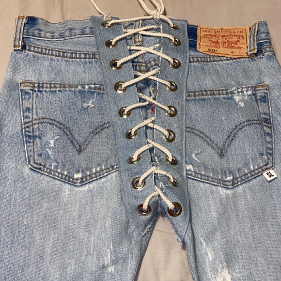 Jeans | Samaria Leah Vintage Lace Up 